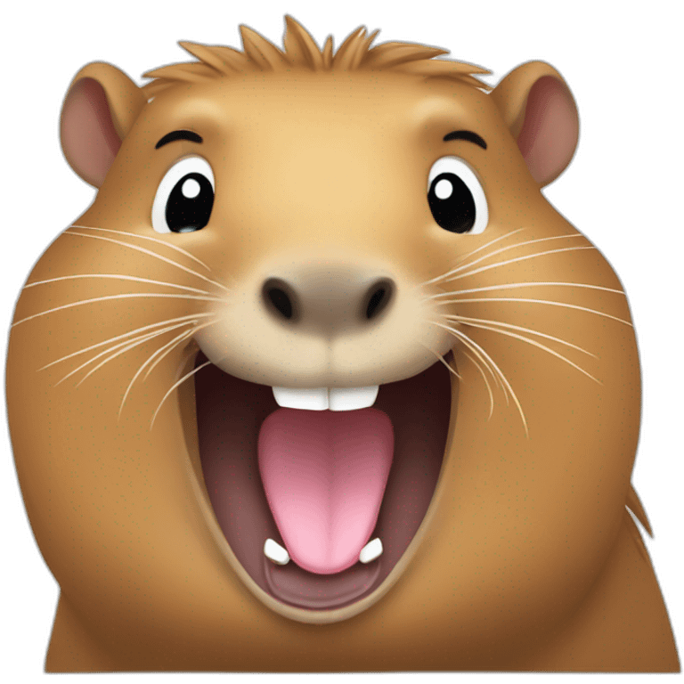 capybara laughing  emoji