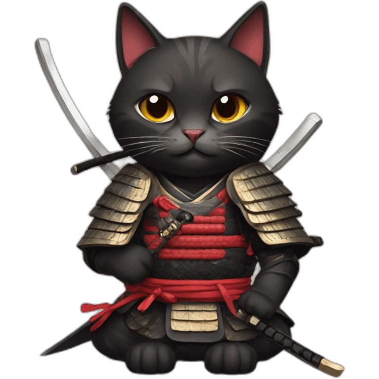 cat samurai emoji