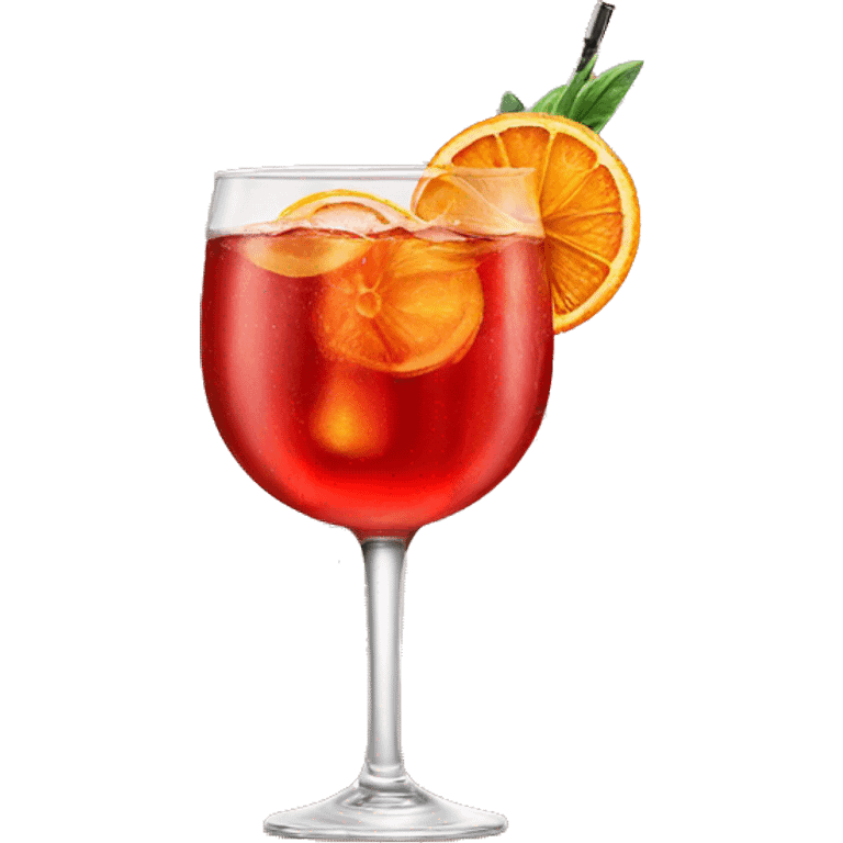 Campari Spritz cocktail  emoji