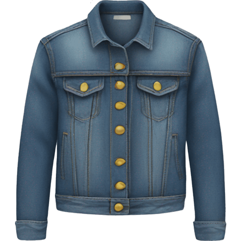 denim jacket product, clothes, isolated emoji