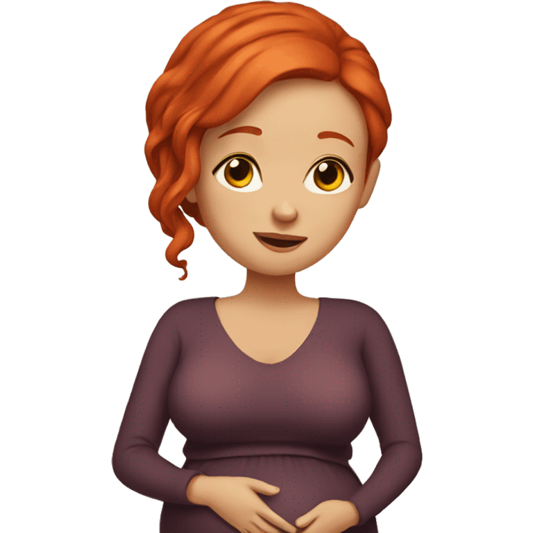 Pregnant red head emoji