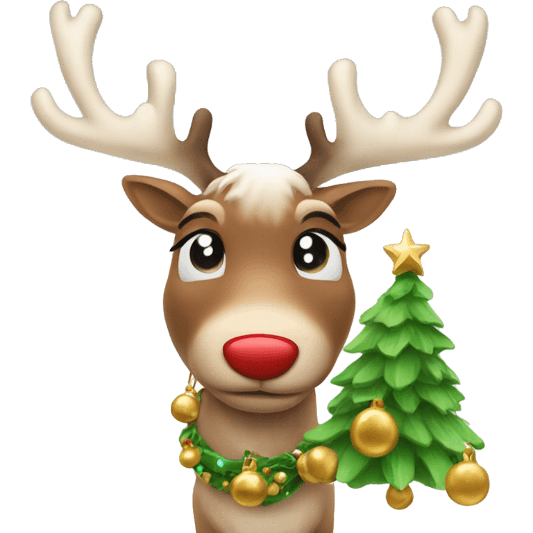 Reindeer with bells  emoji