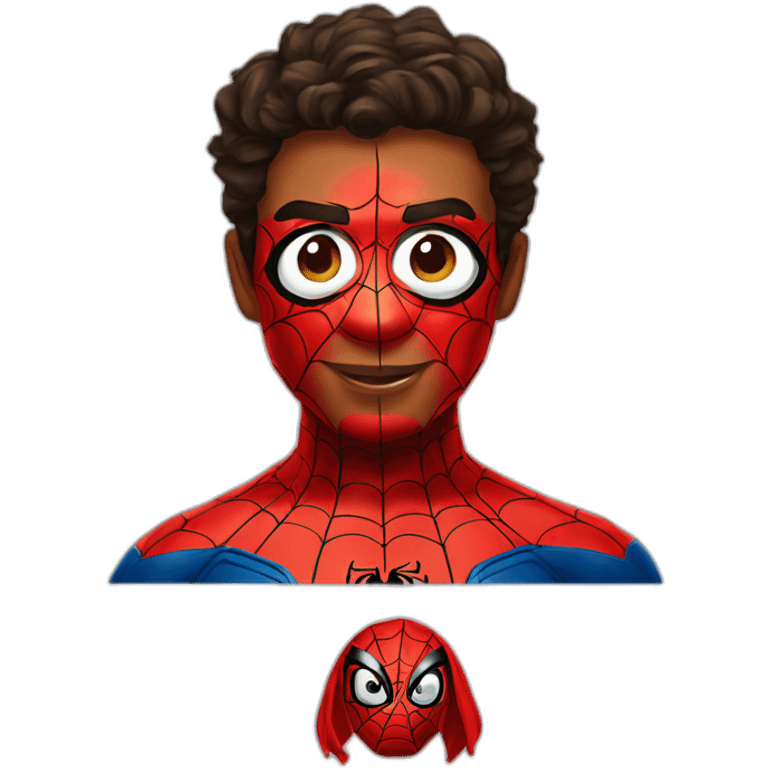 Spiderman 🧑🏽‍🦱 emoji