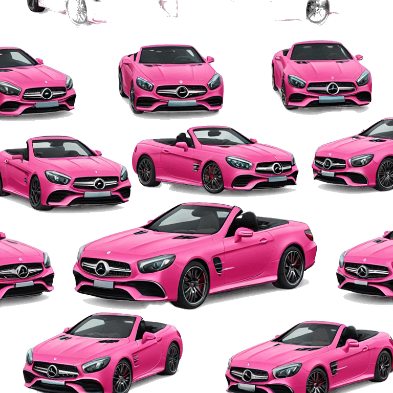 Mercedes sl 63 roadster pink emoji