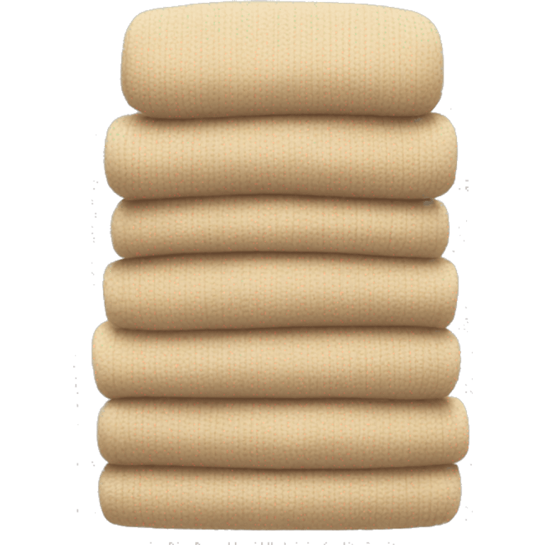 stack of beige sweaters emoji