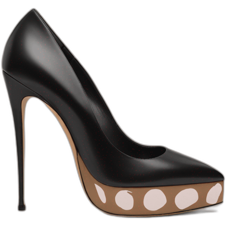 VALENTINO Tan-go PLATFORM PUMP black emoji