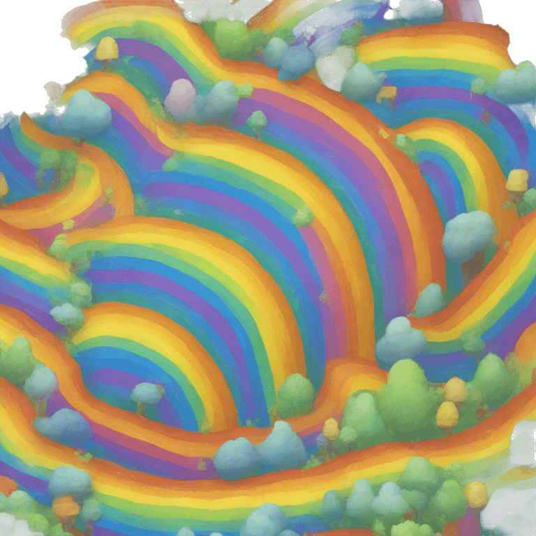 Rainbow trail emoji