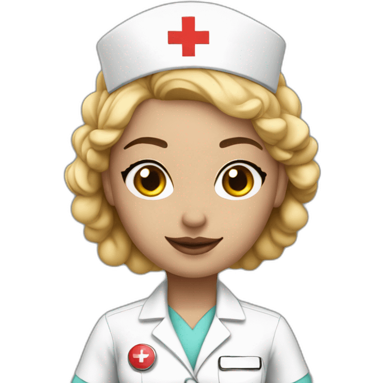 Sexy nurse White skin emoji