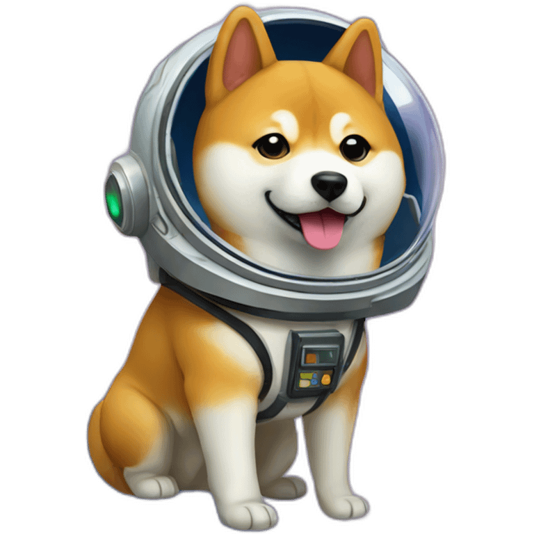 shiba inu in space emoji