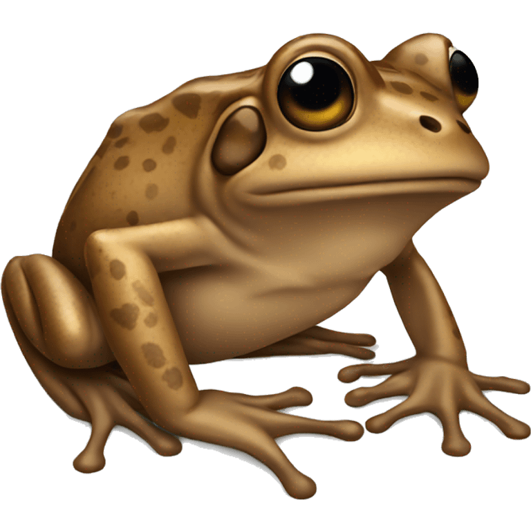 Brown frog  emoji