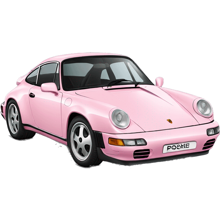 Light pink Porsche  emoji