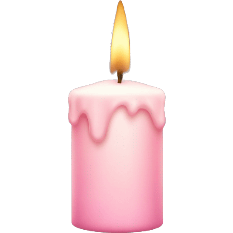 light pink candle emoji