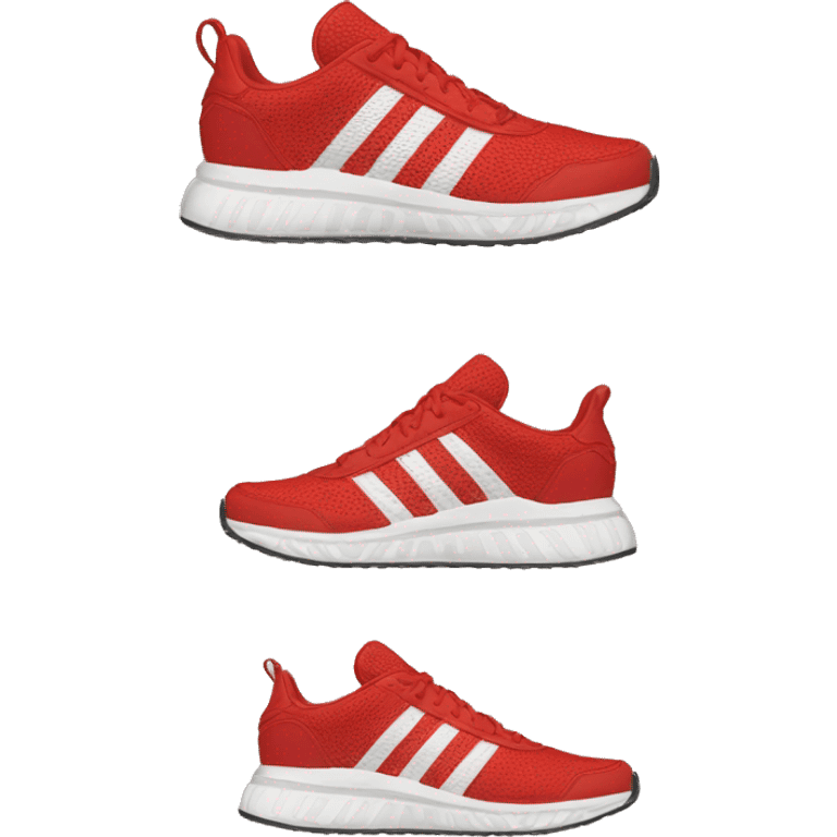 adidas red running shoes emoji