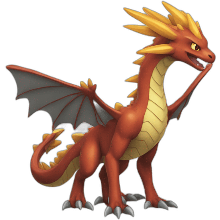 Dracofeu pokemon emoji