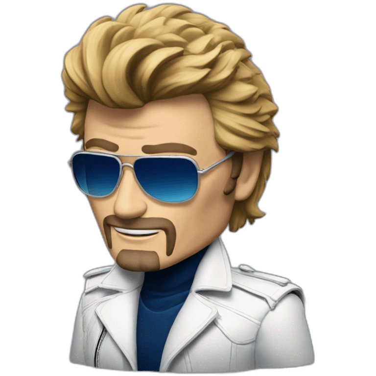 johnny hallyday blue emoji