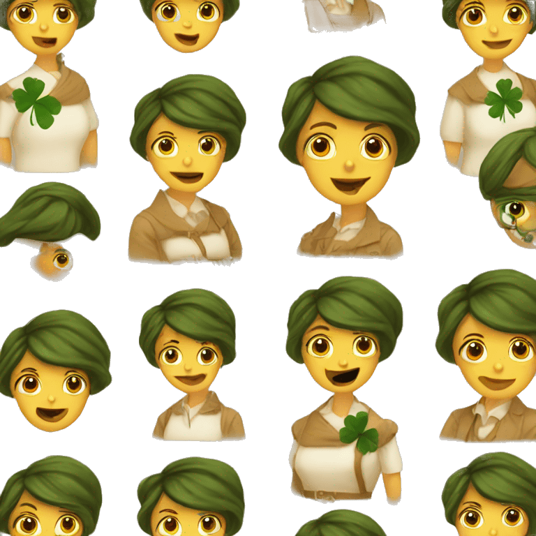 An Irish Orangewoman emoji