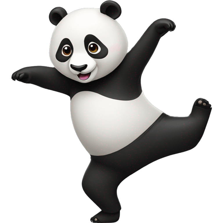 Panda dancing  emoji