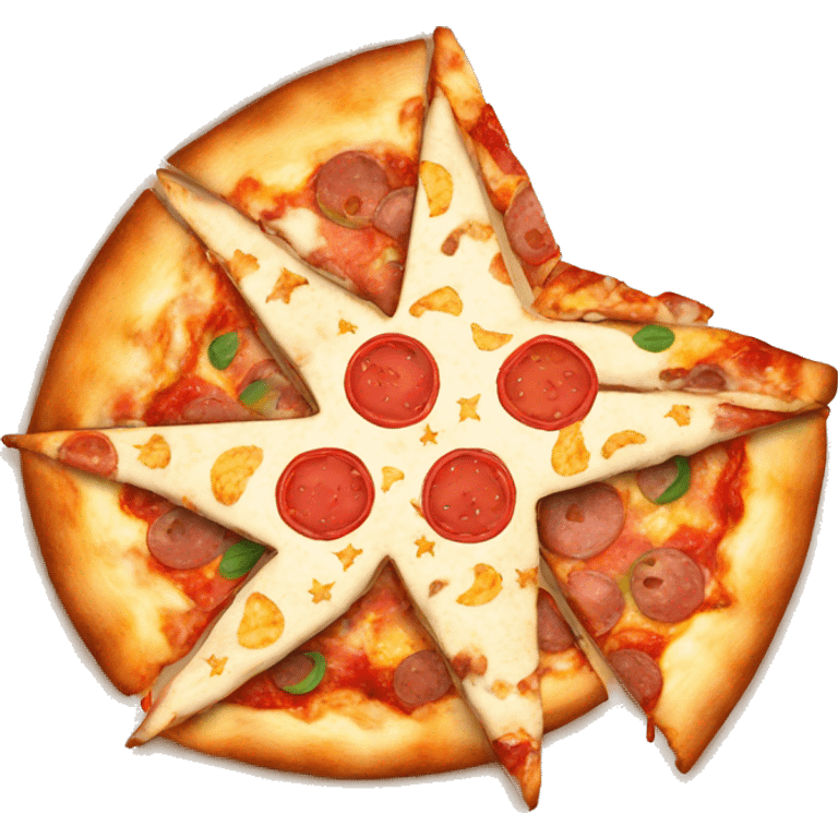 star and pizza emoji