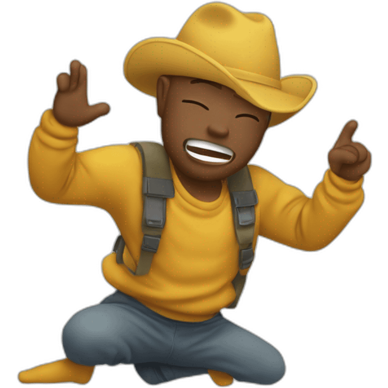 Quelqu'un qui dab emoji