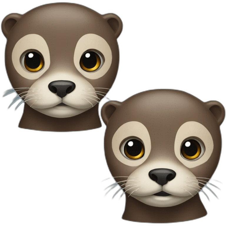 two otters emoji