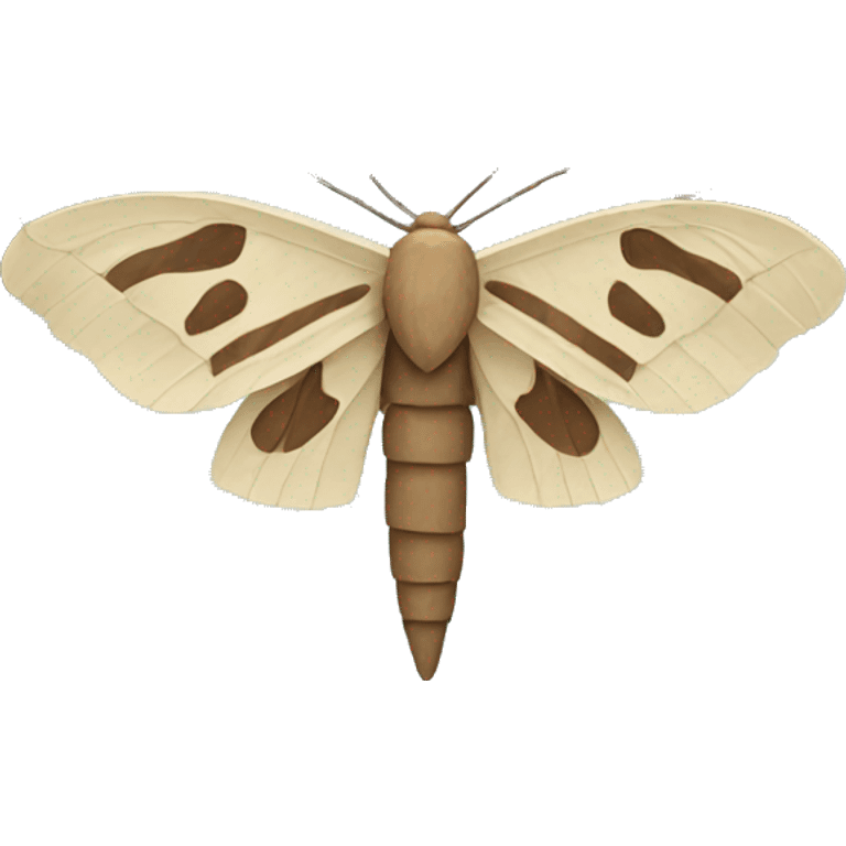 Moth on a branch emoji