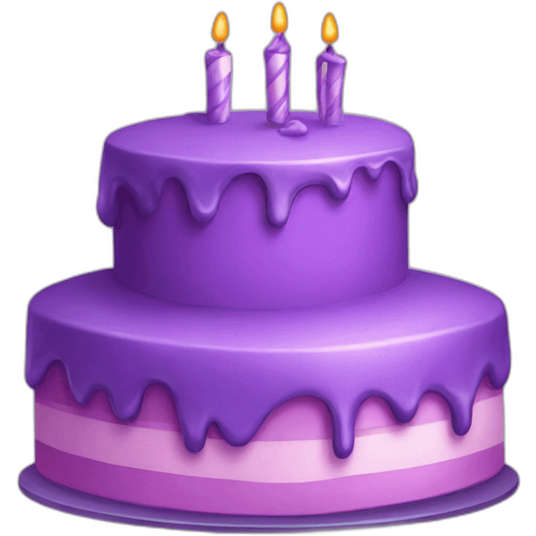 Purple cake emoji