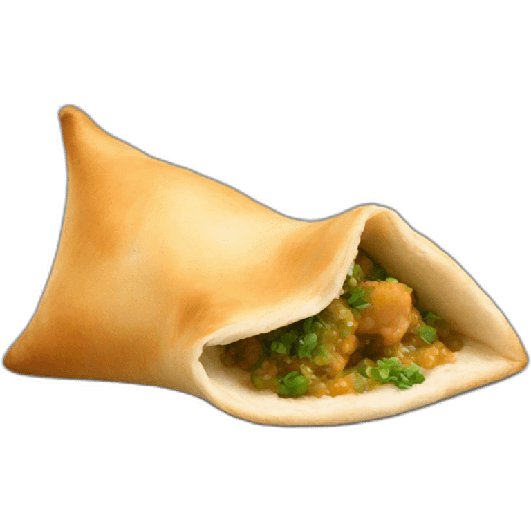 Samosa eating emoji