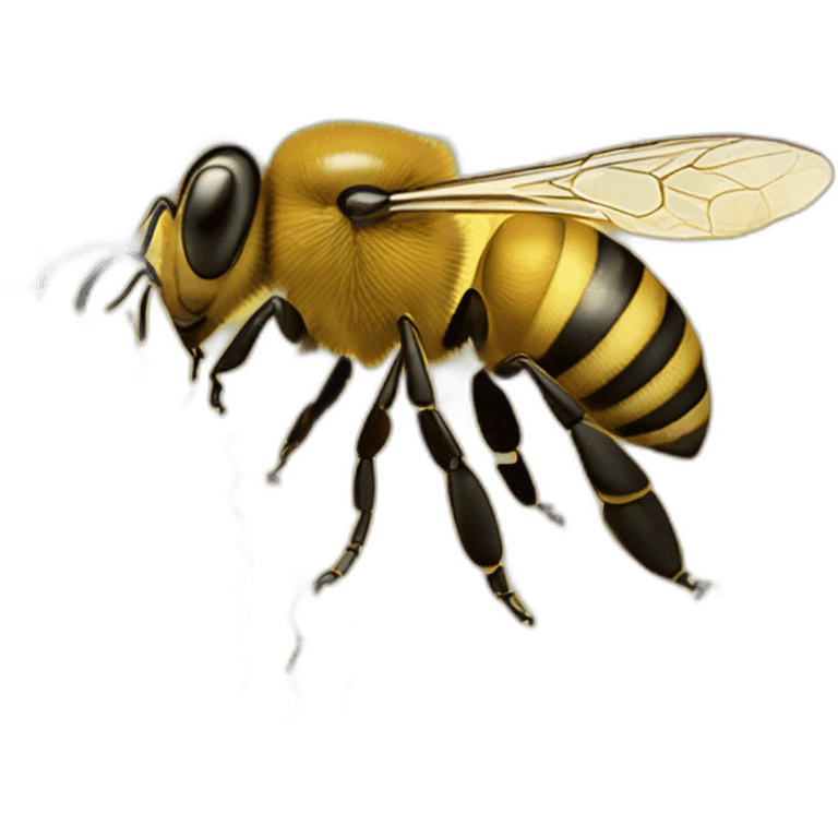 Honeybee on honeycomb emoji