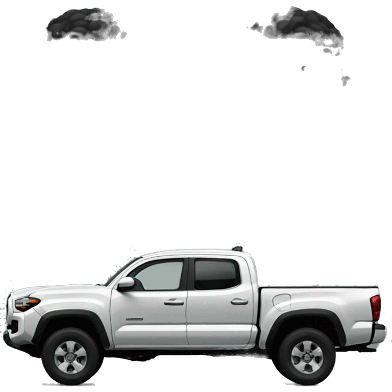 Black Tacoma truck  emoji