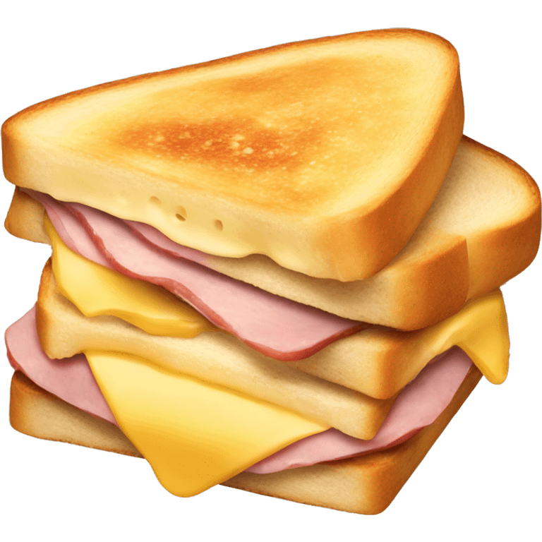 Ham and cheese toasted sandwich  emoji