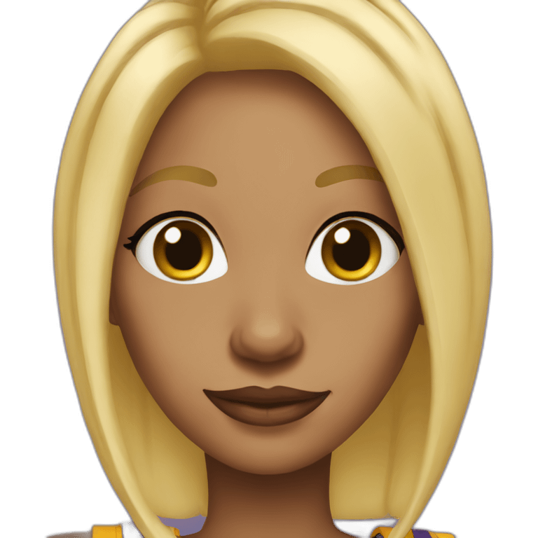 lakers girl blonde emoji