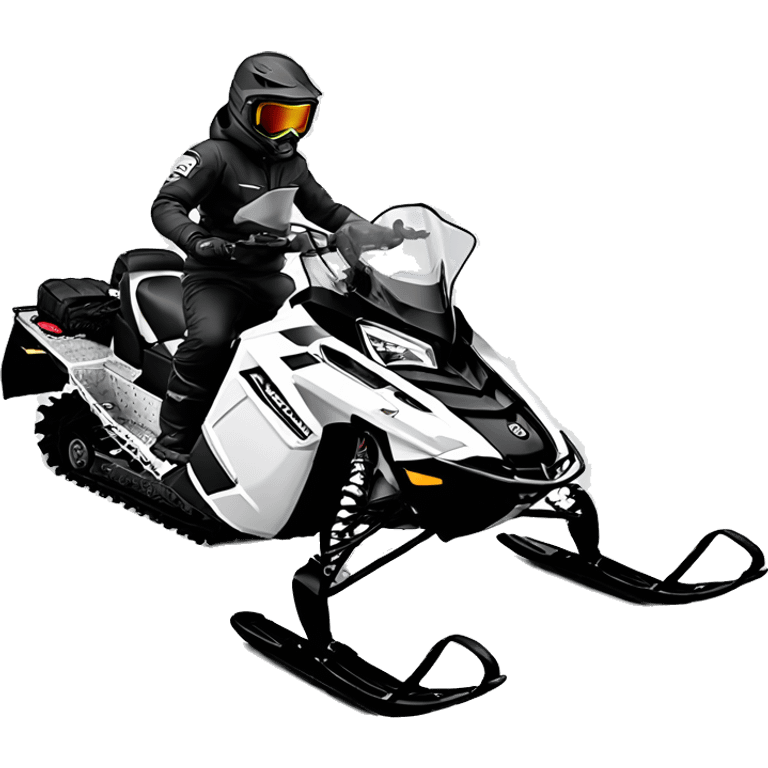 Snowmobile.  2018 Polaris 850 with a 144” track with a rider sitting on it emoji