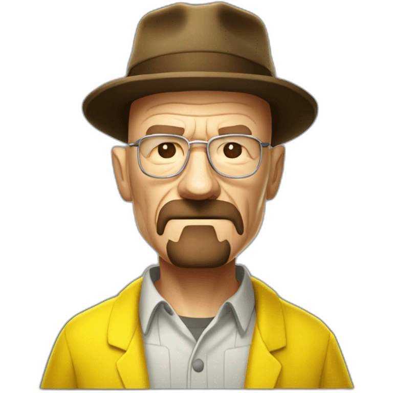 Walter-white-in-yellow-chemistry-costume emoji