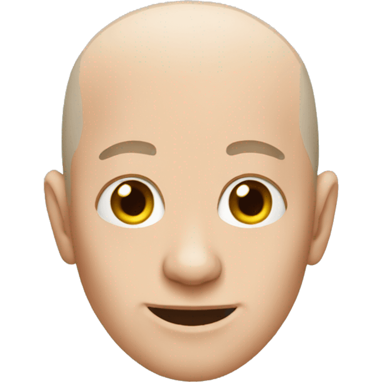 Hairless man emoji