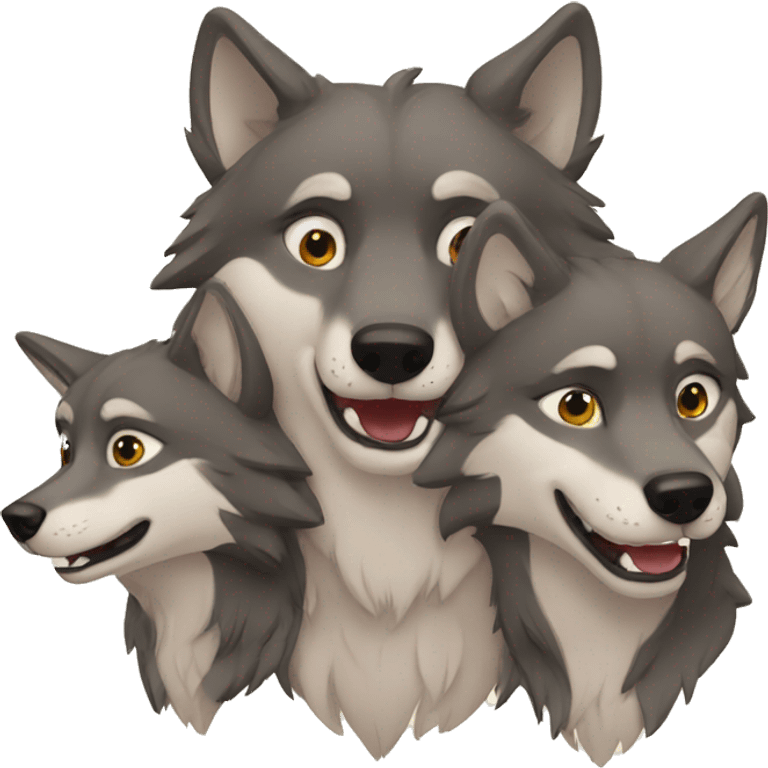 wolf family emoji