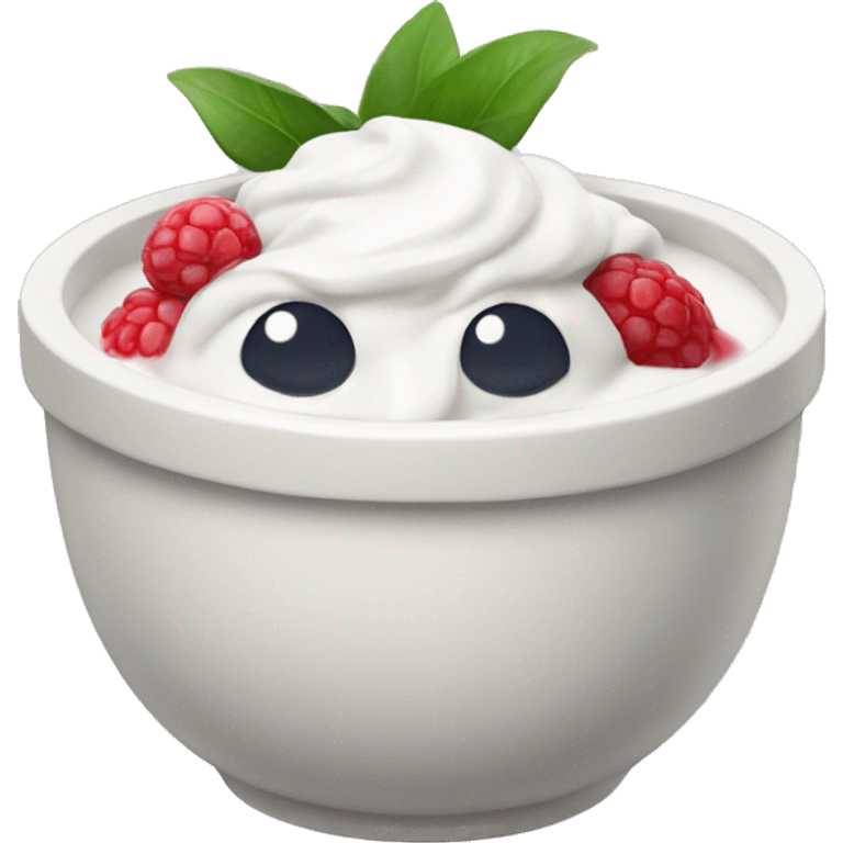 fruit yoghurt bowl  emoji