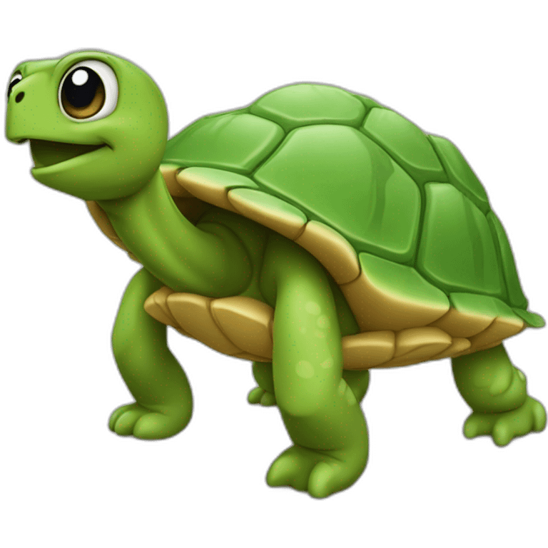 Tortue sur des toulettes emoji