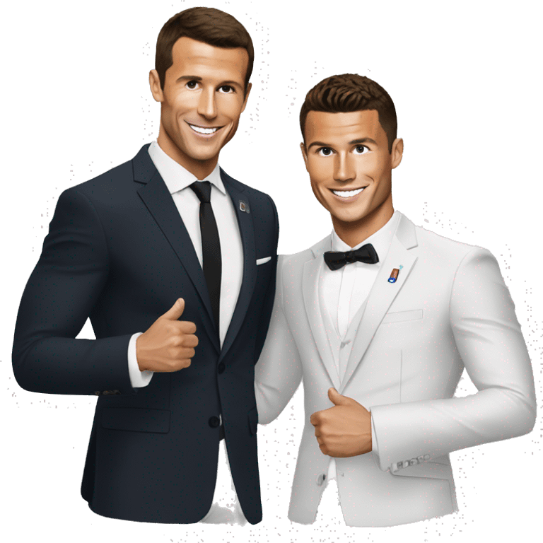 Macron et Cristiano Ronaldo  emoji