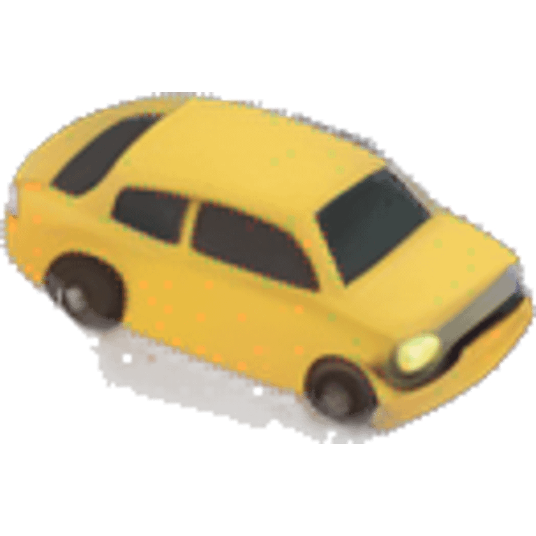 night road with car heading emoji