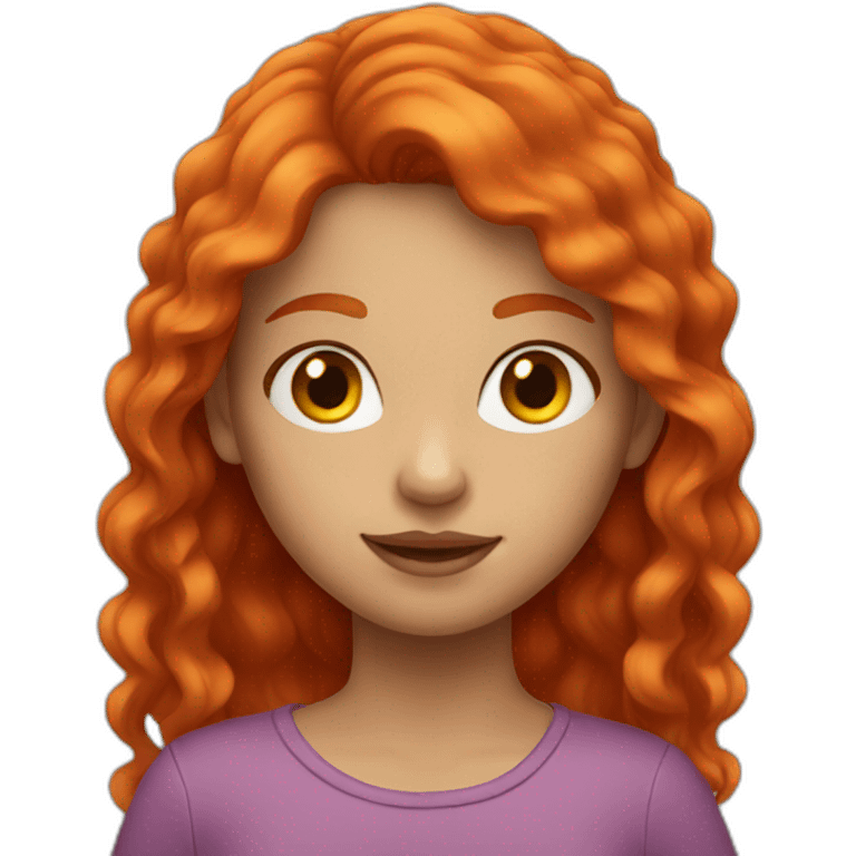 red haired girl emoji