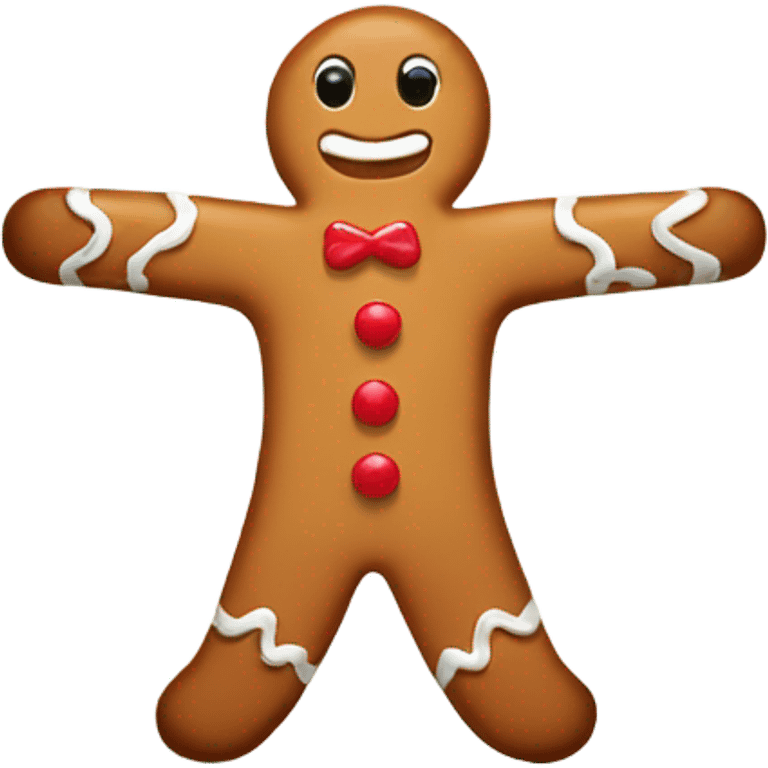 Gingerbread man emoji