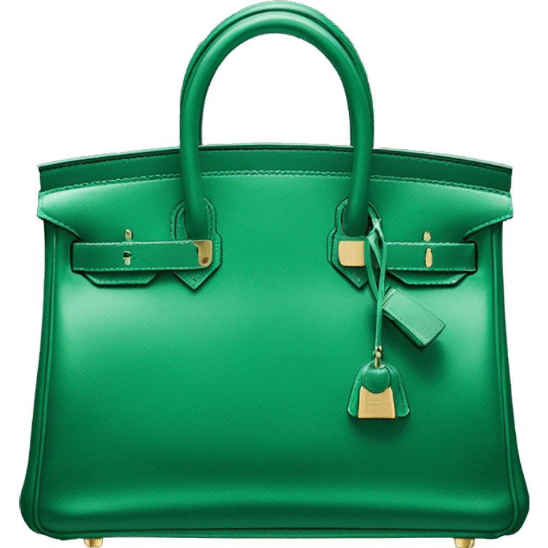 Hermes Emerald Green Birkin  emoji