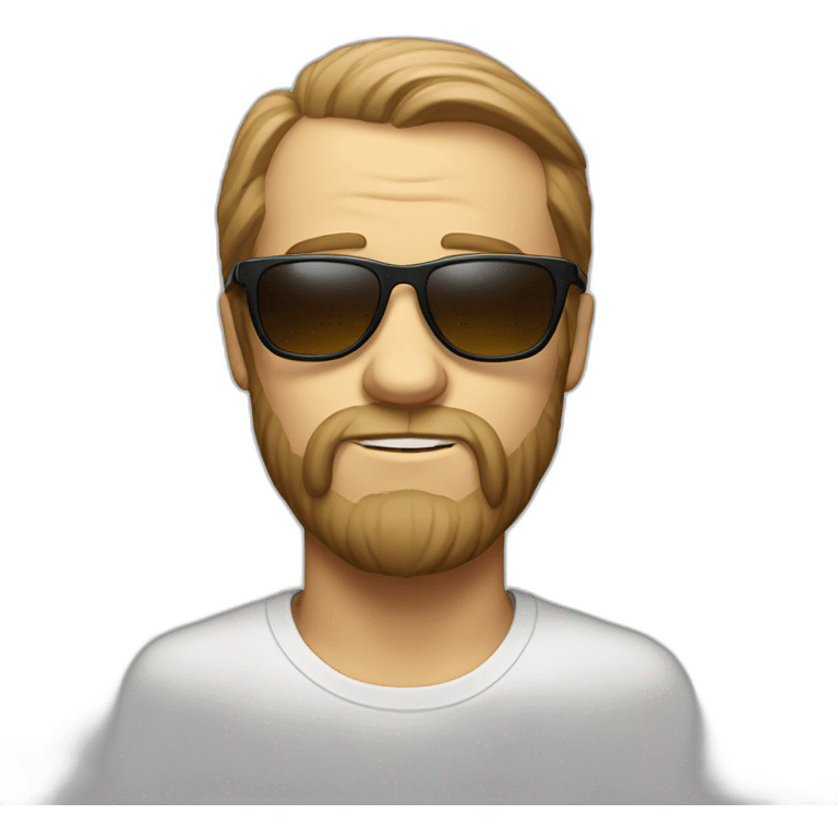 Carlin with sunglasses emoji