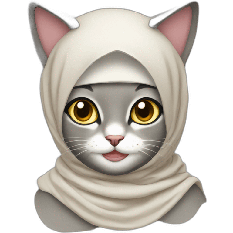 hijabi cat emoji