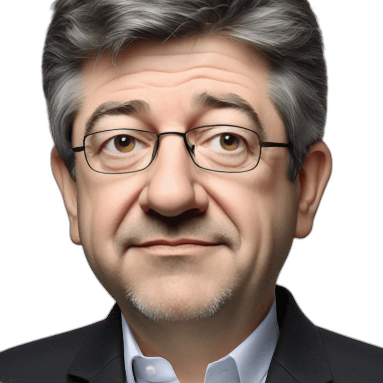 Jean Luc mélenchon qui crie  emoji