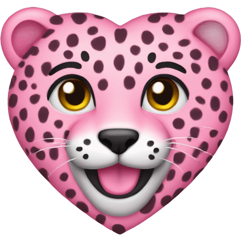 pink cheetah heart emoji