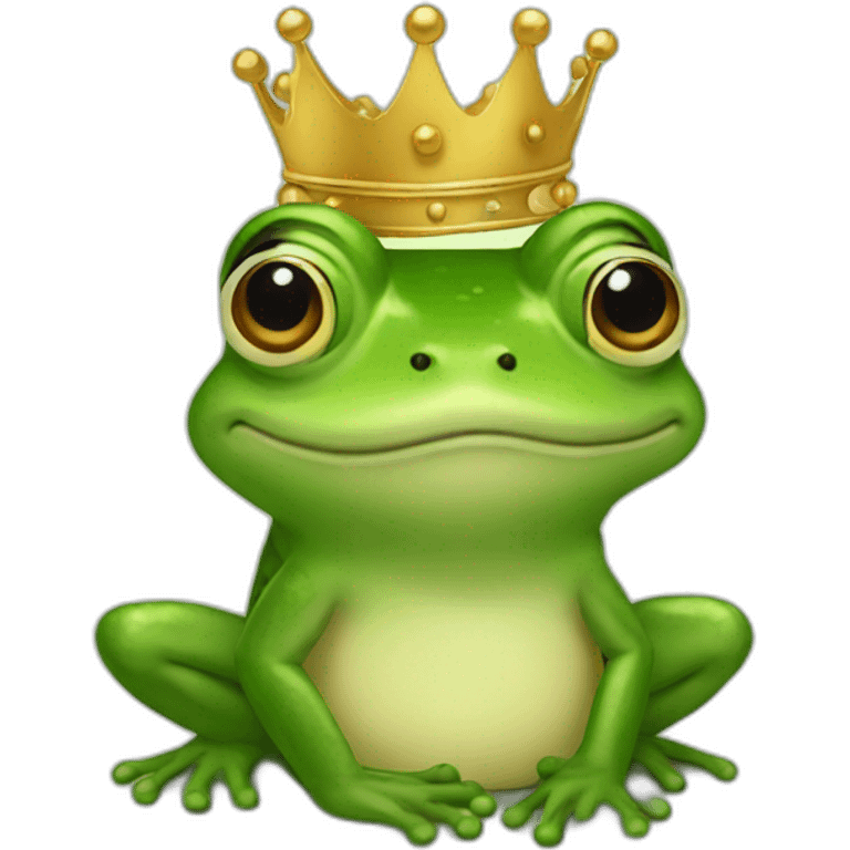 King frog emoji