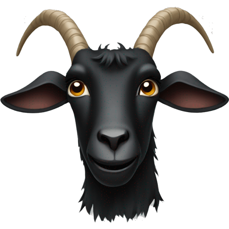 sideways black goat emoji