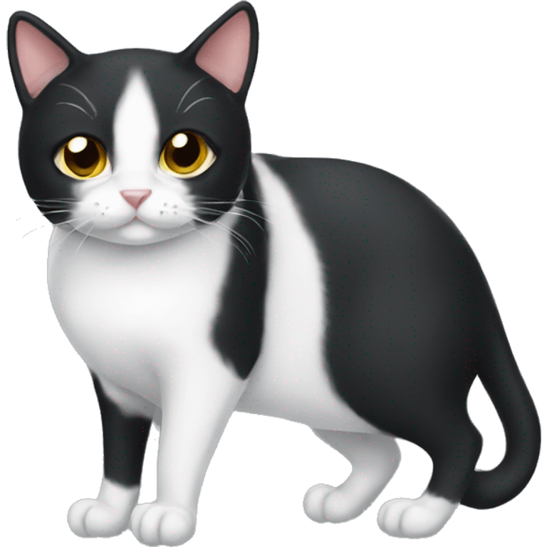 Tuxedo cat emoji