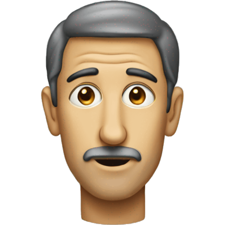 a man with a very long nose emoji